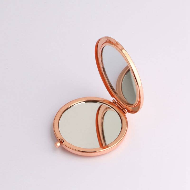 NationInFashion - Wholesale Compact Mirror - Portable Mini Makeup Mirror Round Folding Engravable Mirror 1