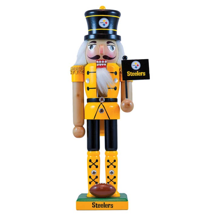 Masterpieces Puzzles - Wholesale Holiday Nutcracker - Pittsburgh Steelers - Collectible Nutcracker