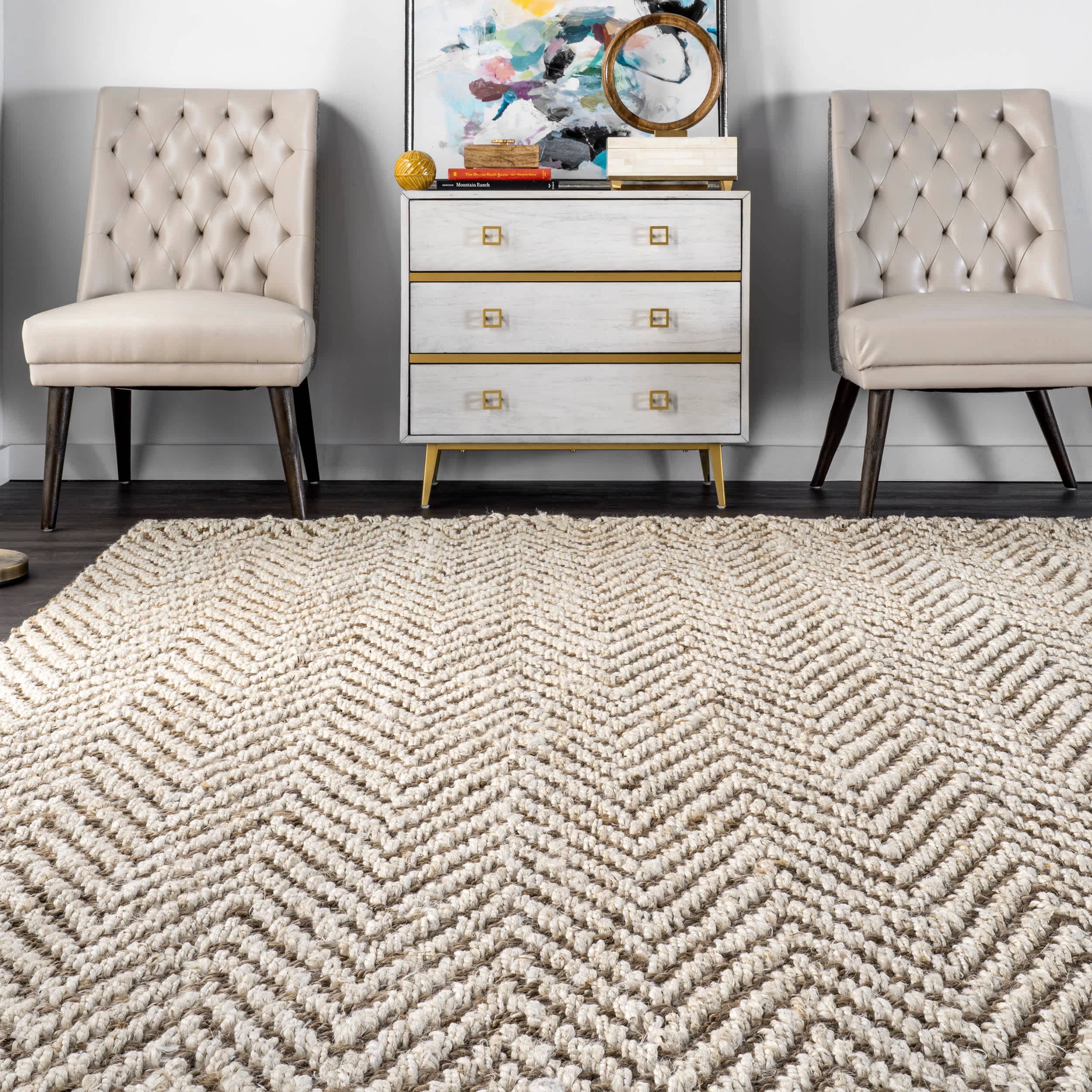 nuLOOM - Wholesale Area Rug - Vania Chevron Jute Area Rug6
