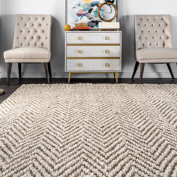 nuLOOM - Wholesale Area Rug - Vania Chevron Jute Area Rug6