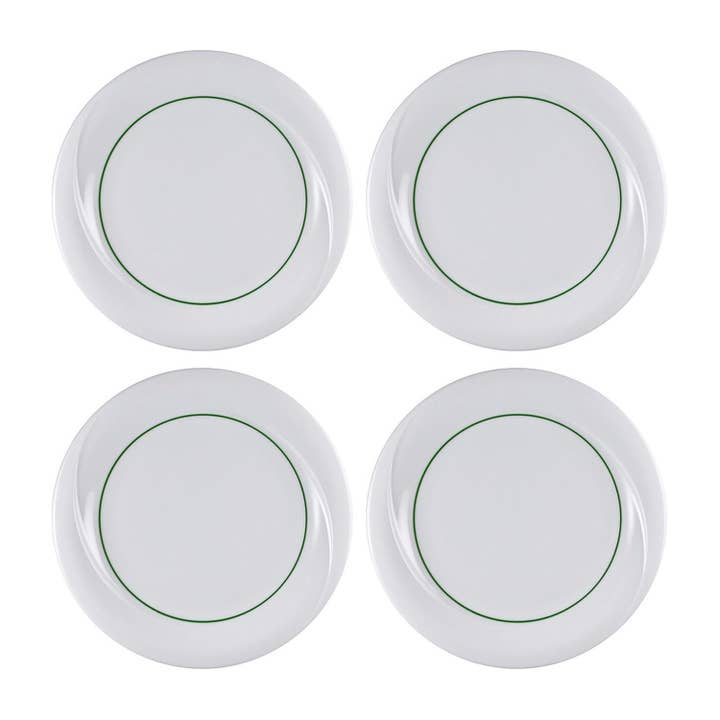 Porzellan X-tanbul Ø 9" Runde Dekorierte Porzellanteller (Set mit 4) für den Großhandel von TURGLA HOME