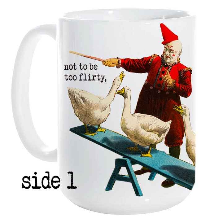 CIRCUS-SERIE: Duck, Duck, Goose Tasse | Vintage-Zirkus für den Großhandel von Love Letters