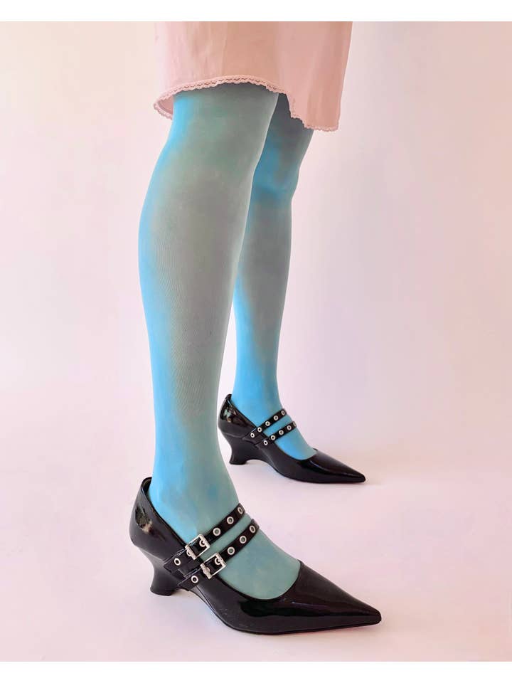 Shop Journal Vintage - Wholesale Tights - Women's - Robins egg chalk tights1