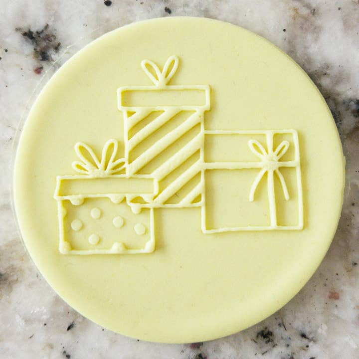 Christmas Presents POPup Embosser Cookie Biscuit Stamp Christmas for wholesale by Cut Bake Stamp