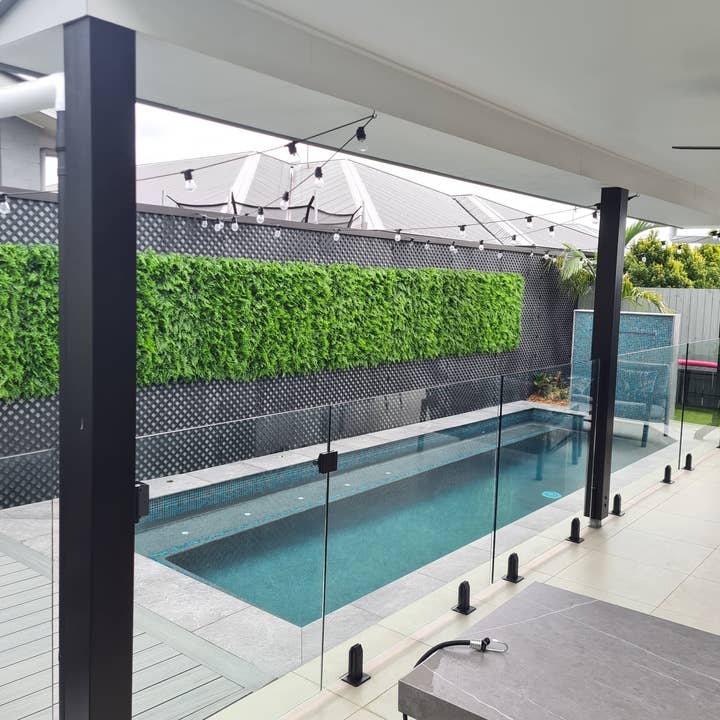 Designer Plants - Wholesale Artificial plant - Lush Fern Artificial Green Wall 40" x 40" 11SQ FT Commercial Grade UV Resistant17