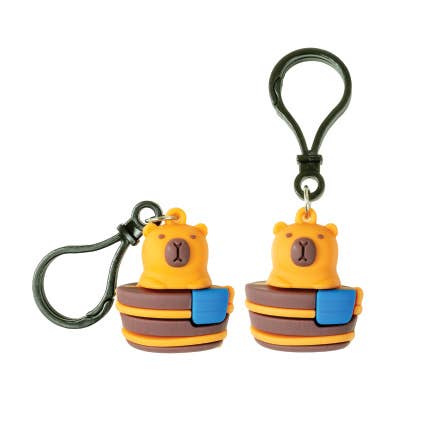 Geddes - Vente Porte-clés – enfant - Porte-clés Capybara avec mousqueton - 24 pièces3