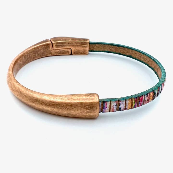 Montana Leather Designs - Wholesale Cuff Bracelet - (MG) Classic Magnetic Cuff2