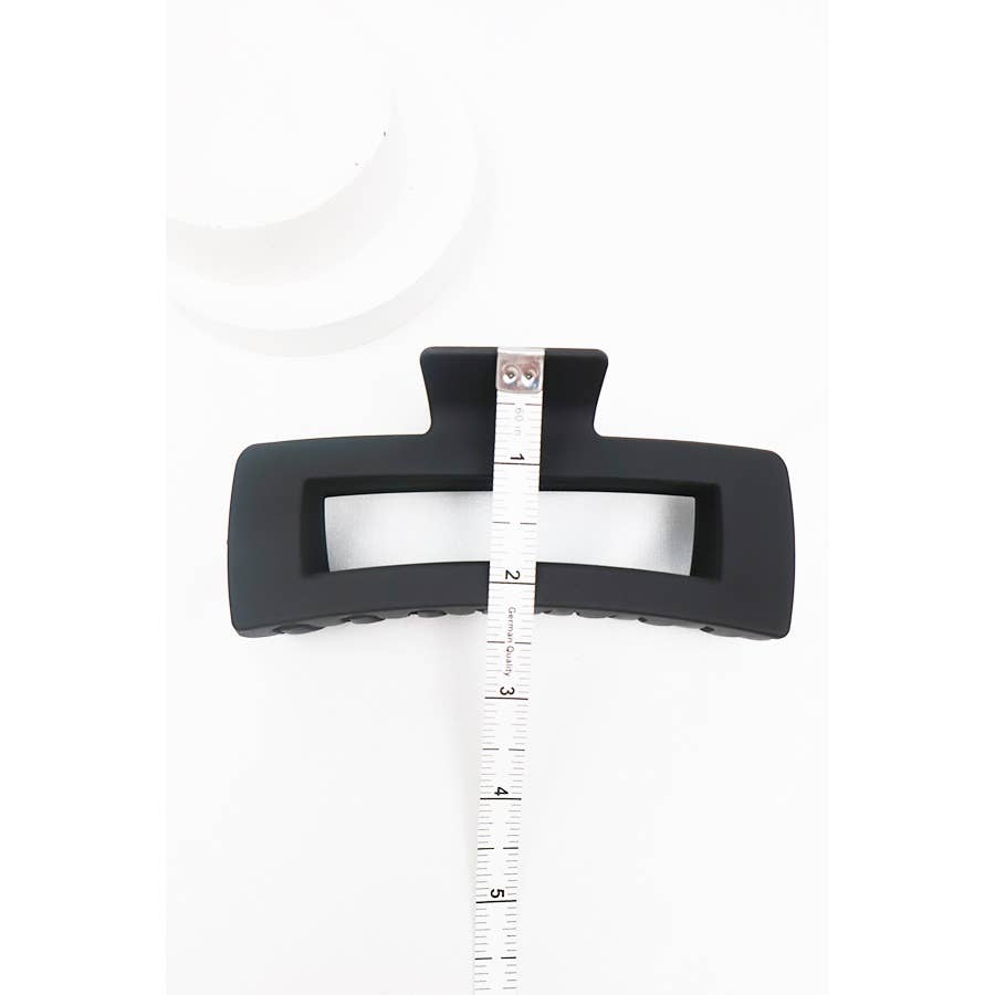 NOIR Pince à cheveux rectangulaire Jumbo Cut Out, noire en vente sur Faire3