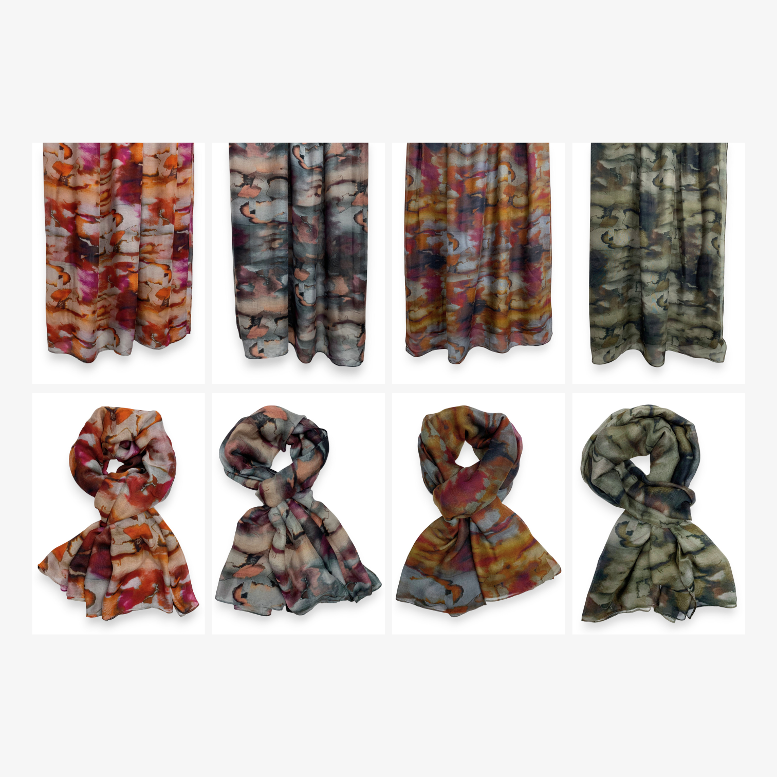 Lili Scarves (US Duty Free) - Wholesale Scarf - Women's - Pure Modal Waterink Scarf0