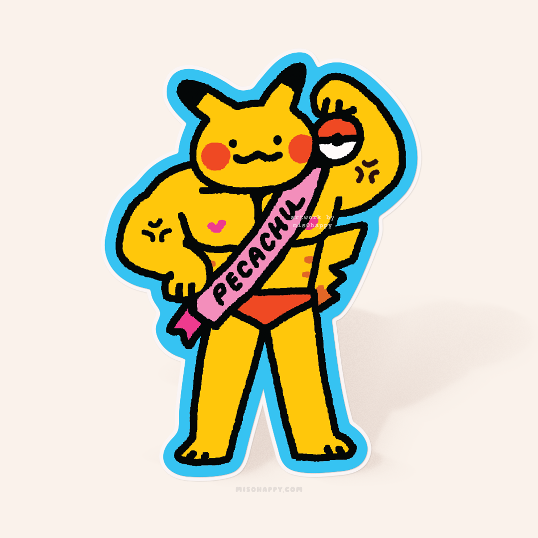 MIS0HAPPY - Wholesale Sticker - "Pecachu" Sticker0