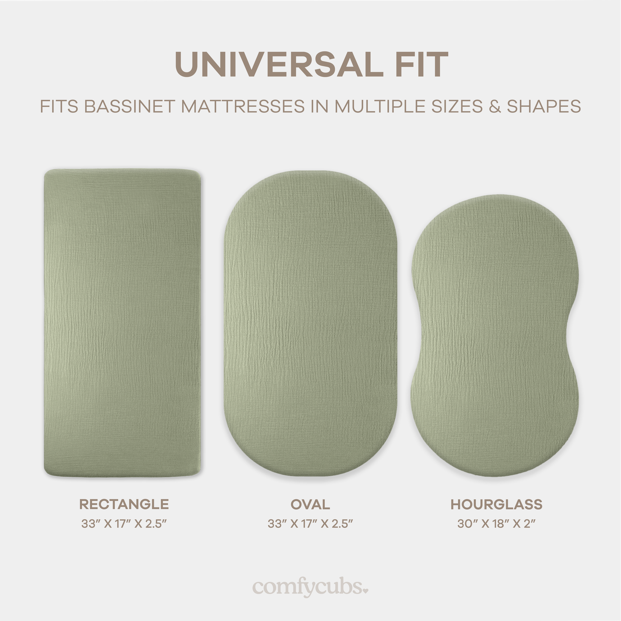 Comfy Cubs - Wholesale Cot/Crib Sheets - Muslin Bassinet Sheet, 100% Soft Cotton Fabric by Comfy Cubs26