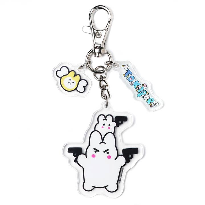PINTRILL - Wholesale Keychain - Unisex - Bunny Stack Keychain