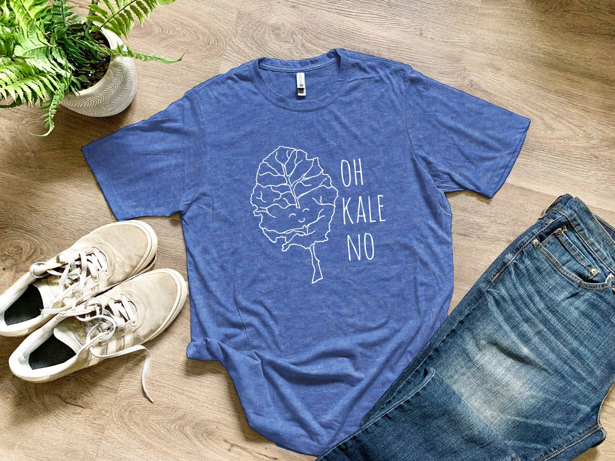 Moonlight Makers - Wholesale Screen Printed T-Shirt - Men's - Oh Kale No - Funny Men's Tee - Veggie, Pun2