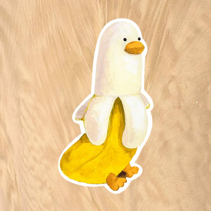 Banana Duck - Sticker for wholesale by Samun Arts