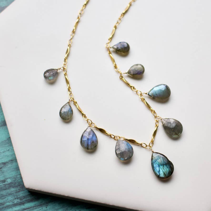 a.v. max - Wholesale Pendant/Charm Necklace - Large Teardrop Neck|5 color options2