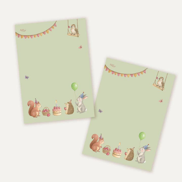 Taccuino A6 festa nel bosco per la vendita all'ingrosso da parte di Appeloogje