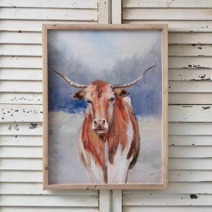 CTW Home Collection - Wholesale Art Print - Texas Longhorn Wall Art1
