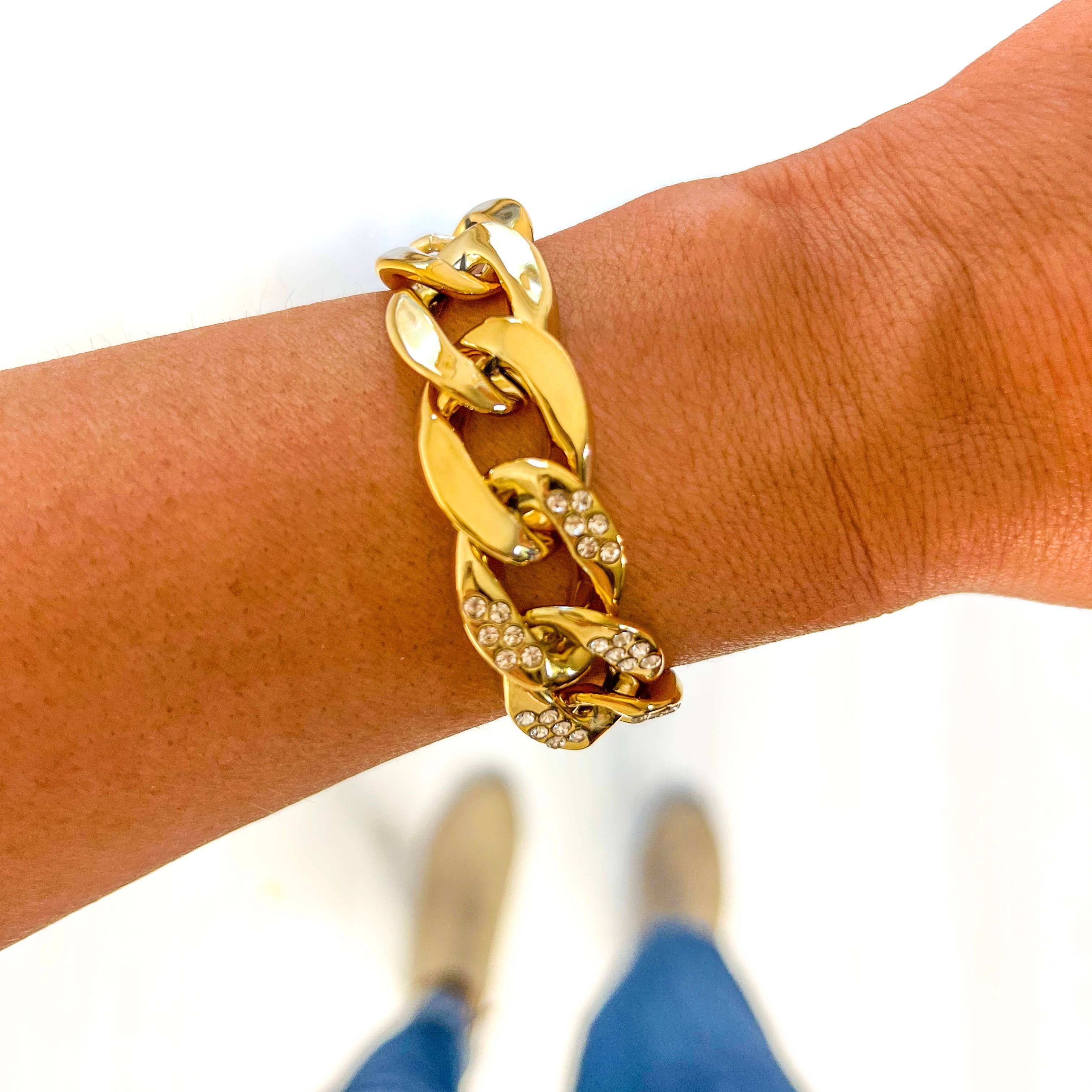 Savvy Bling - Wholesale Link & Chain Bracelet - All Chunky Acrylic Chain Link Bracelet50