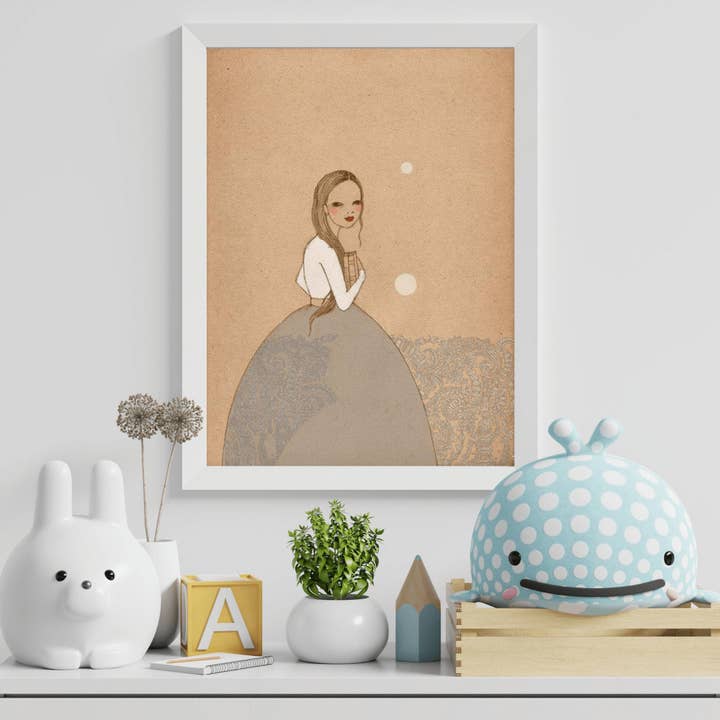 Girl Reading Book Art for wholesale by Irena Sophia