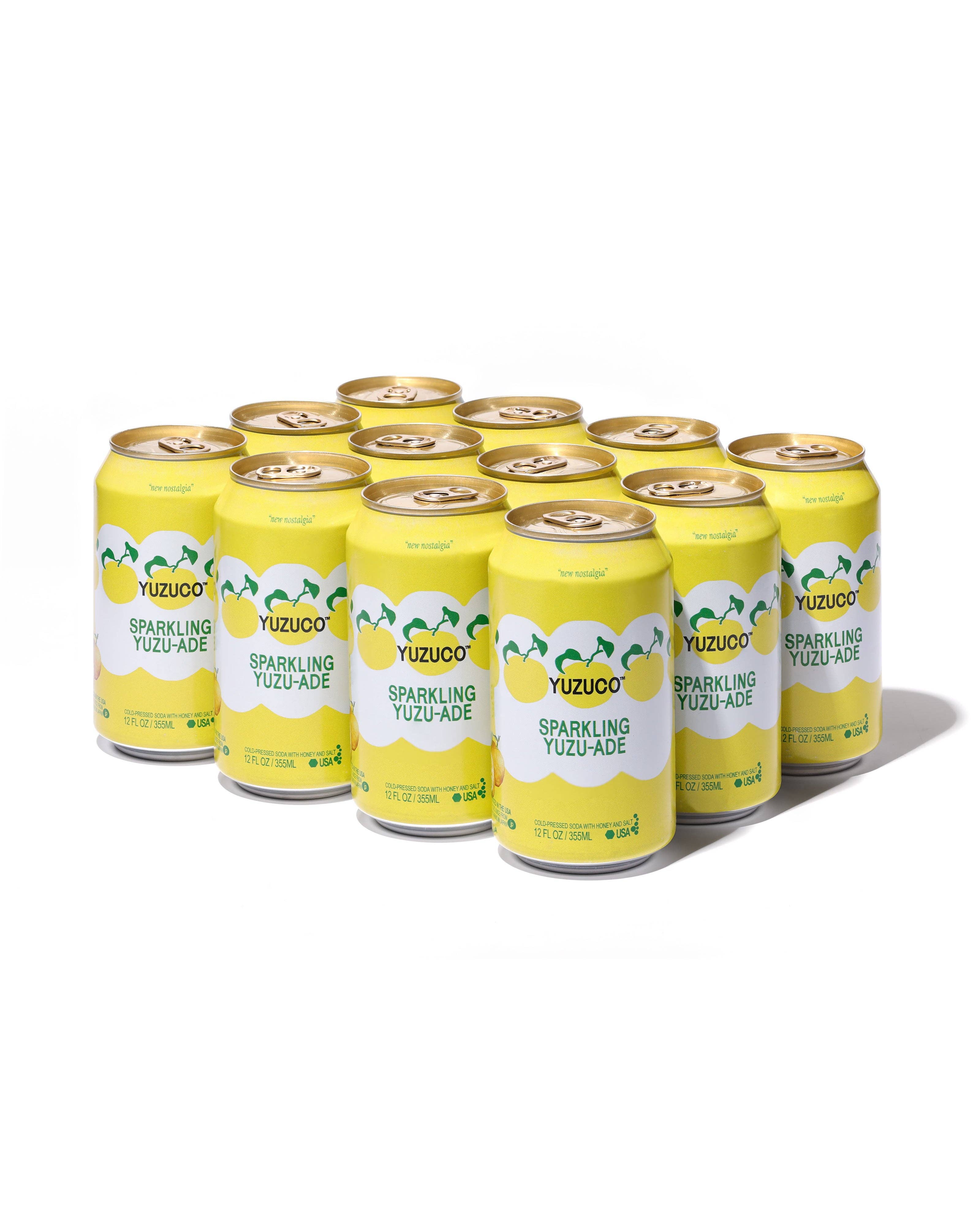 YUZUCO - Wholesale Soda/Carbonated Drink - Sparkling Yuzu-Ade (12oz, 12pk)5