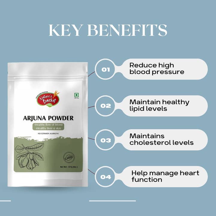Nature's Basket Arjuna (Terminalia Arjuna) Powder 227g for wholesale by Natures Basket