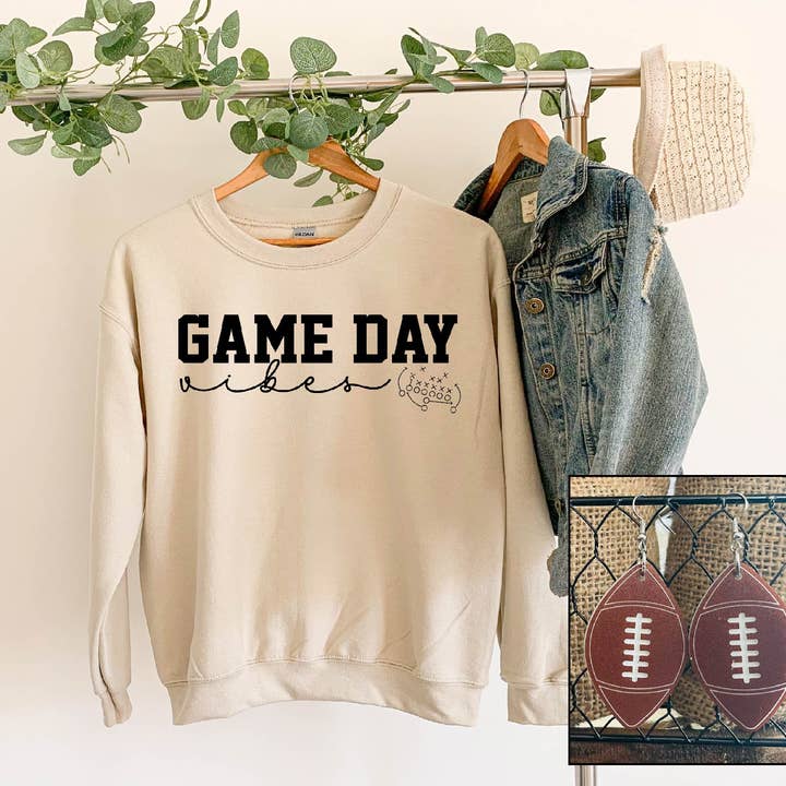 Game Day Vibes- Football Crew for wholesale by Southern Attitude Designs Inc