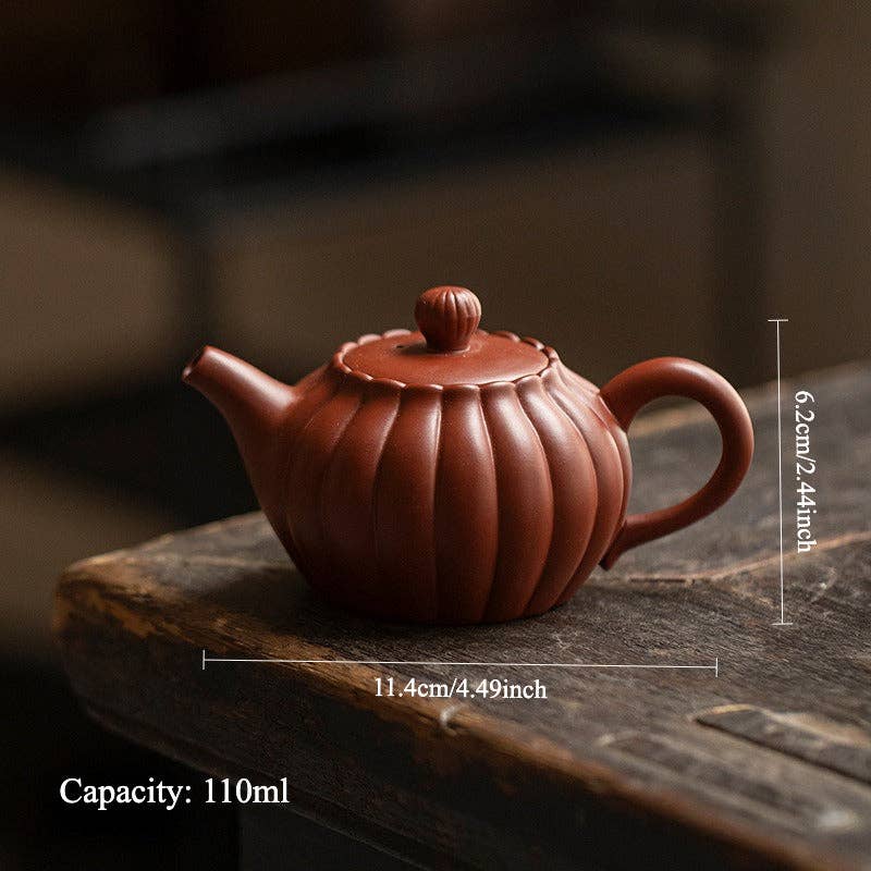 Gohobi （We cover U.S. import duties） - Wholesale Tea Pot - Gohobi Yixing Zisha Chrysanthemum Petal Teapot3