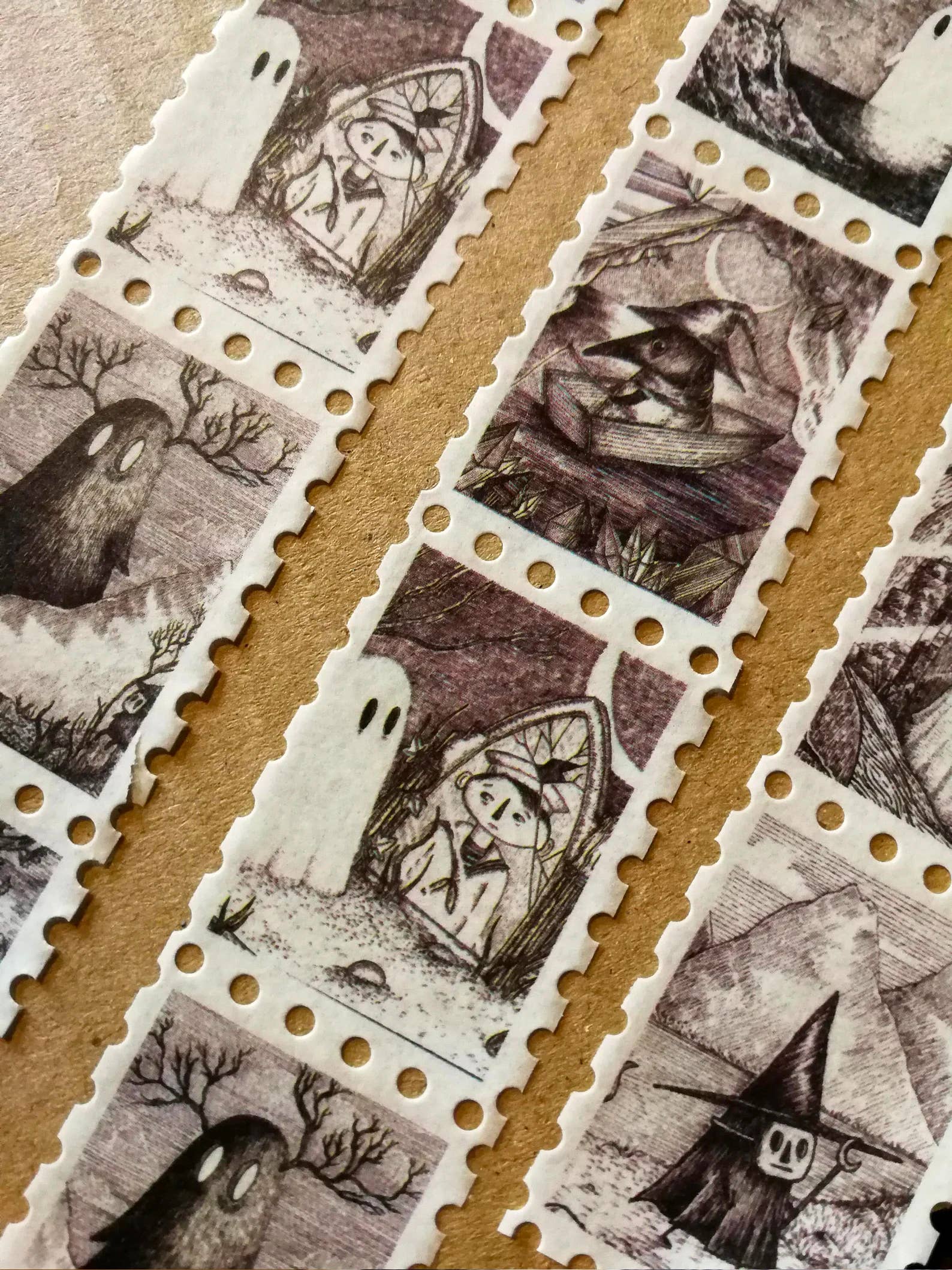 Jon Turner Illustration – Engroshandel Washitape – Fragments Fantasy Art Frimærke Washi Tape1