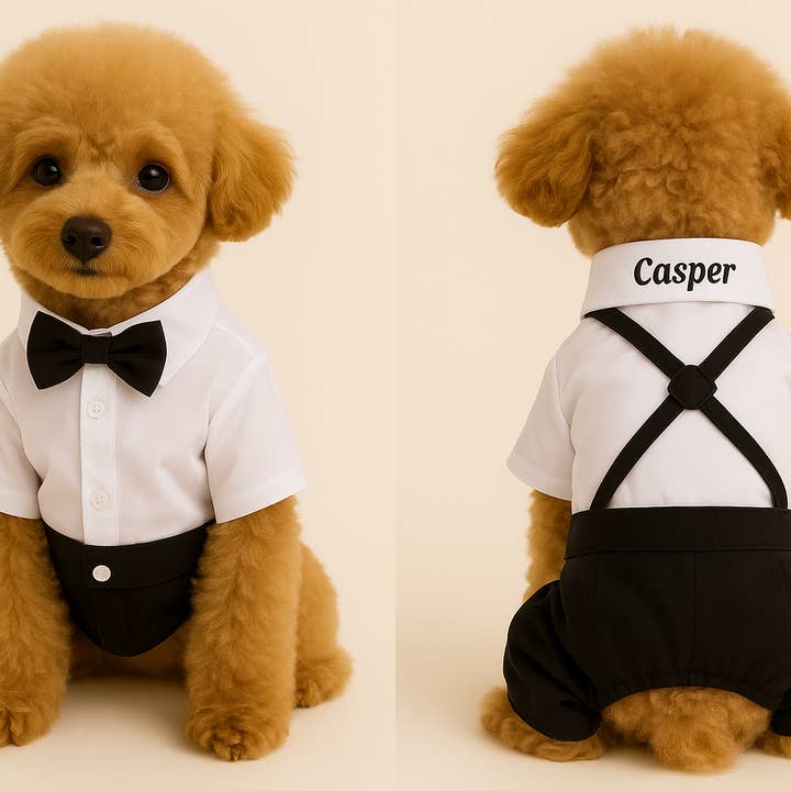 Sisters G Kids - Wholesale Pet Costume - Dog - Customizable Dog Tuxedo Suit – Formal Wedding Outfit for Pet3