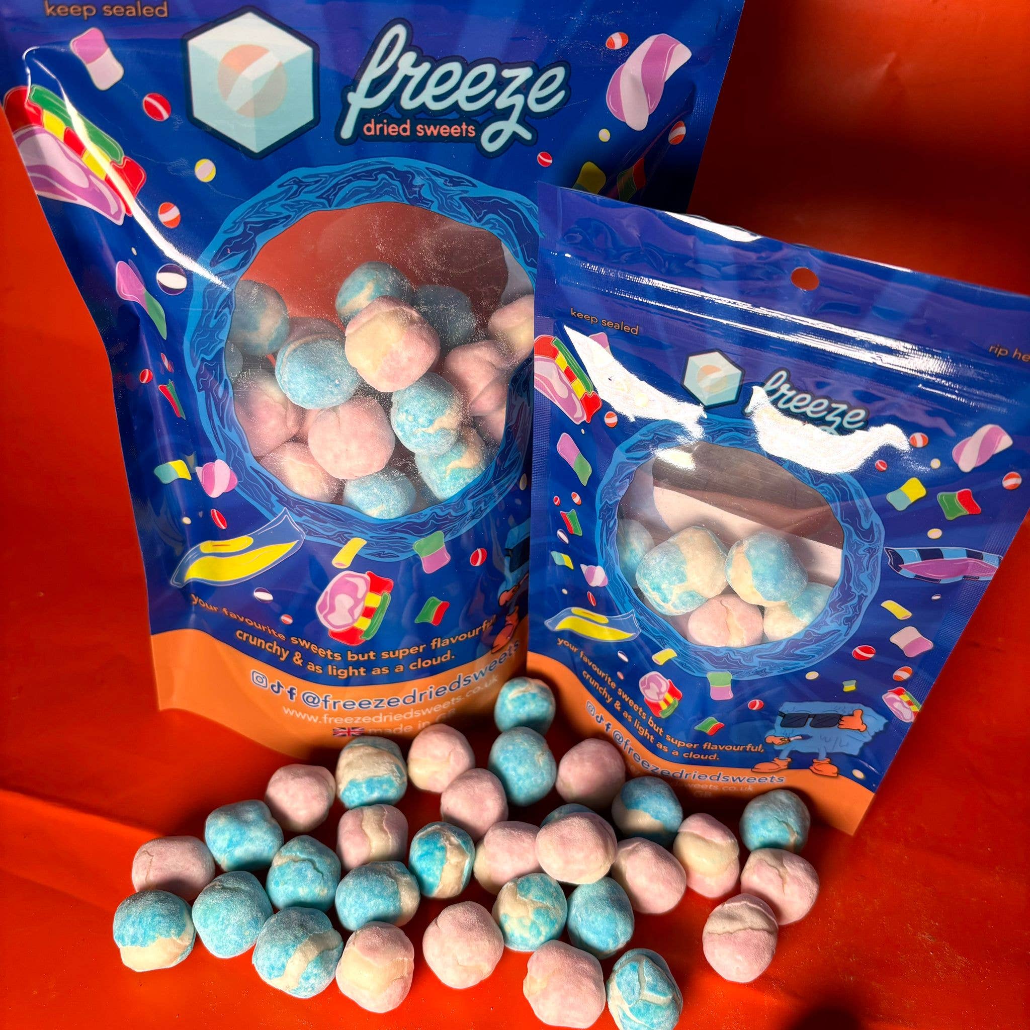 Freeze Dried Sweets – wholesale Boiled sweets – Bon Bons Bubblegum - Freeze Dried Sweets - Vegetarian & Hala1