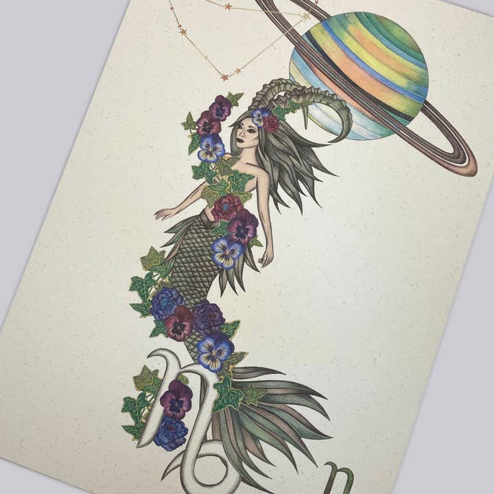 Stenbock sjöjungfru Zodiac för wholesale av Autumn Bella Designs