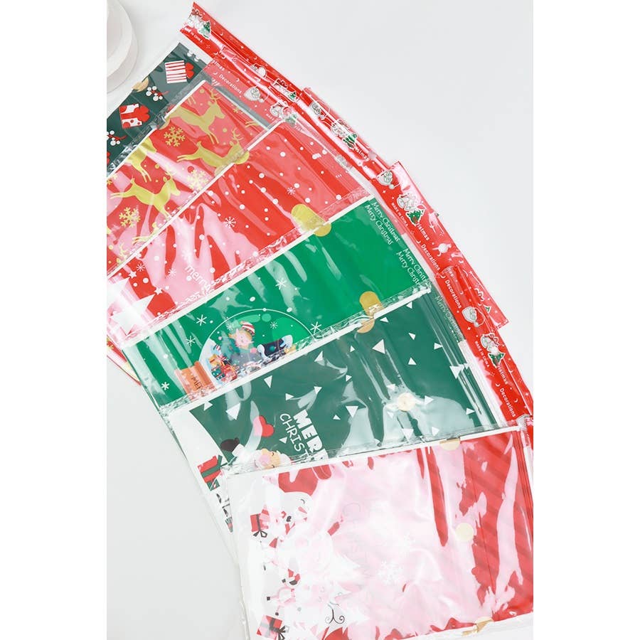 MULTI Christmas Theme Draw String Gift Bag for wholesale on Faire5