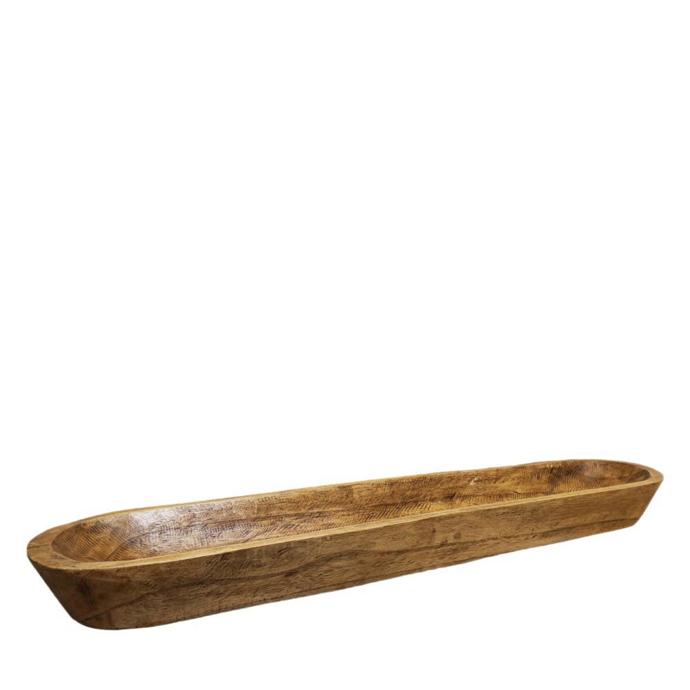 AULICA - Wholesale Decorative Plate/Dish/Bowl - Decorative wooden bowl 100x22x10cm0