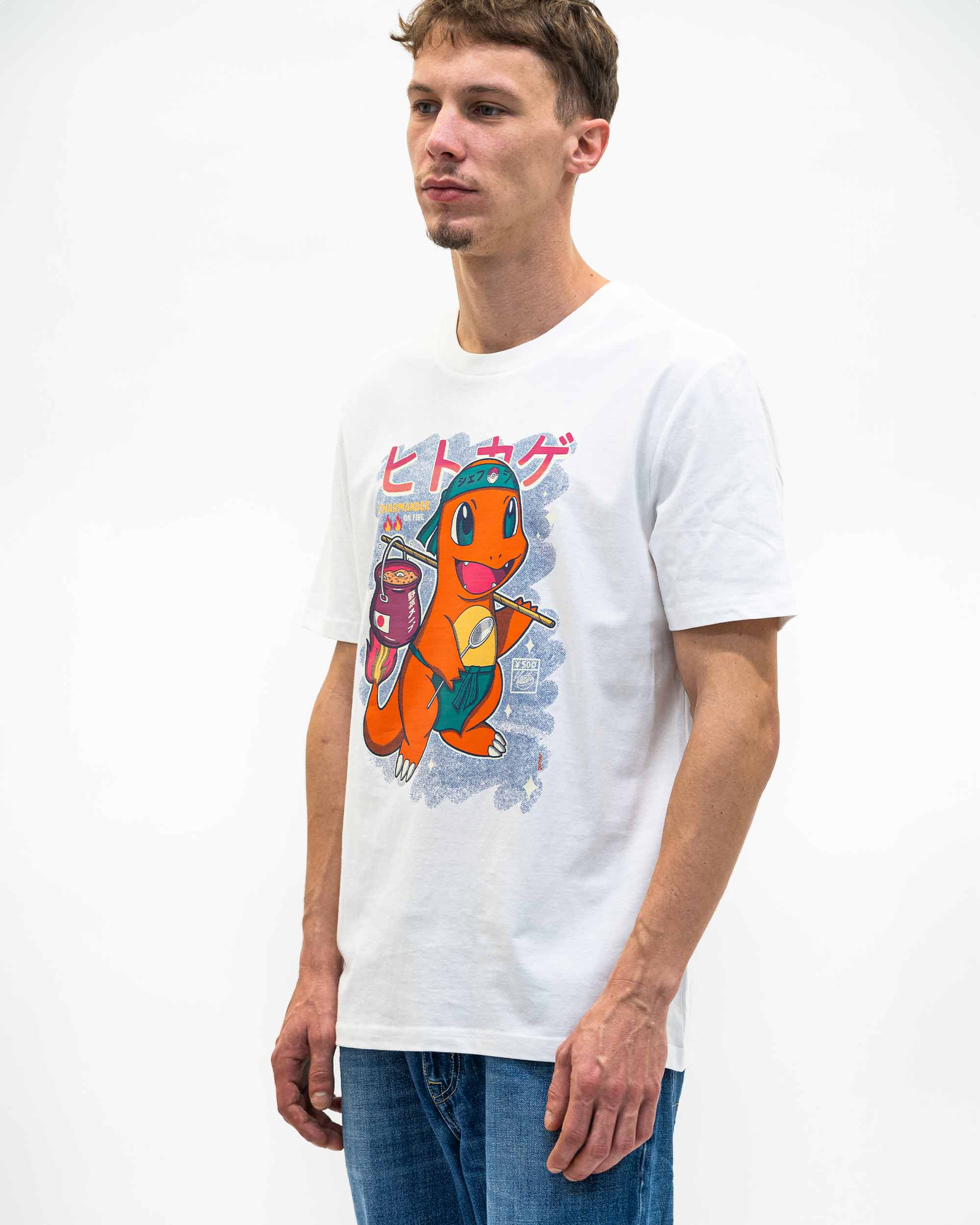 Grafitee - Wholesale Screen Printed T-Shirt - Unisex - Salamèche T-Shirt - Pokemon Food Graphic T-Shirt2