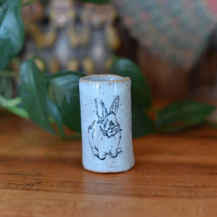 Mix Pack of Glazes Tiny Tumblers - Bunny | Rabbit for wholesale on Faire