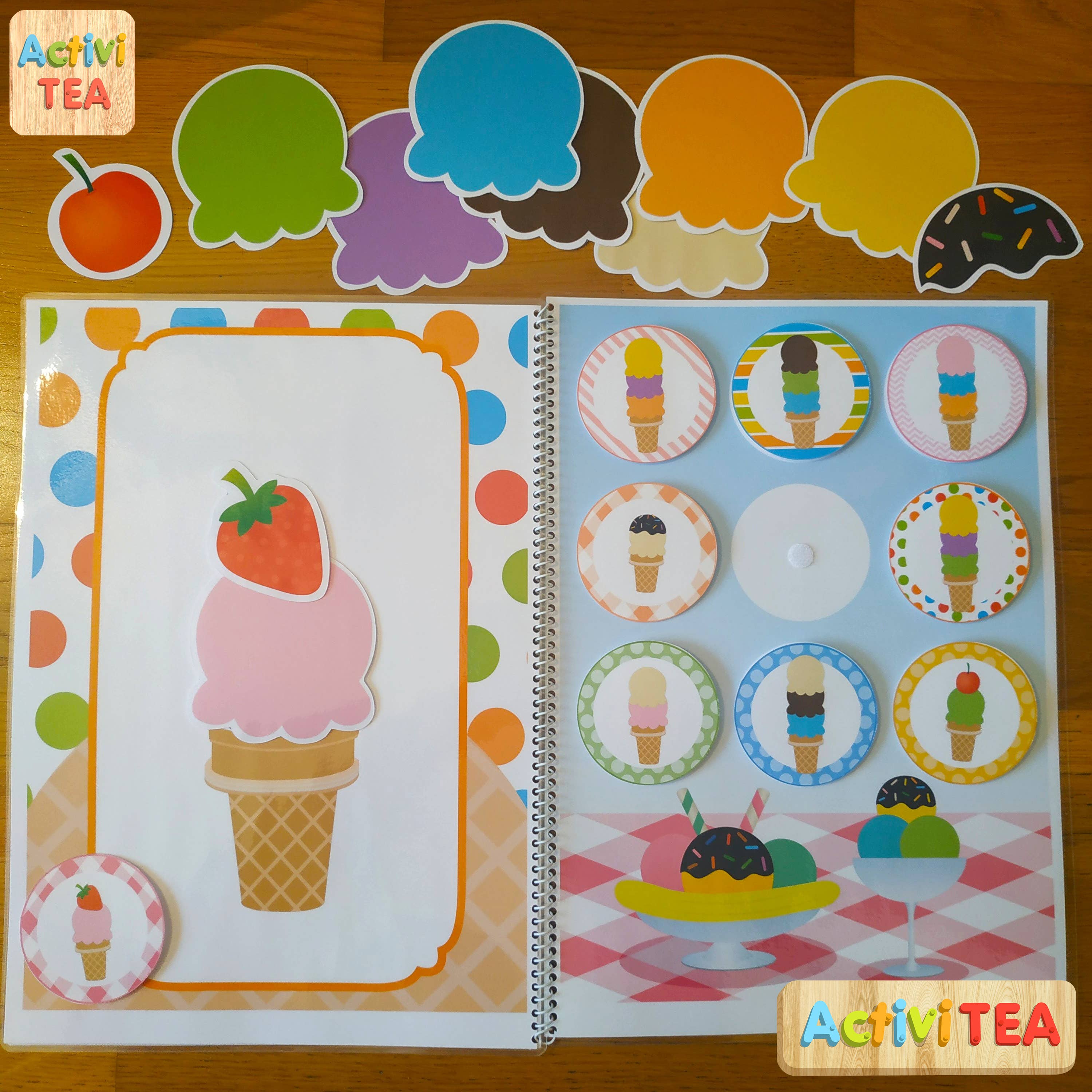 Activitea - Wholesale Learning Cards - Kids & Baby - The ice cream game1