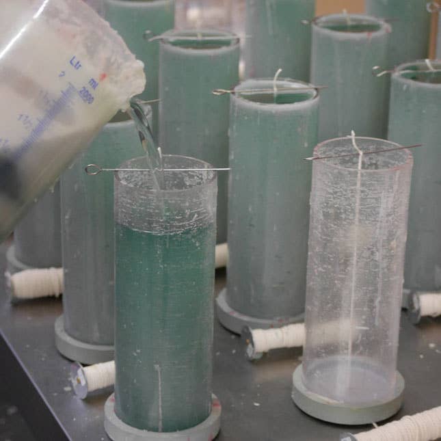 SinnLicht – wholesale Pelarljus – Rustikt blått pelarljus | Ø 5,6 cm, höjd 10,5 cm3