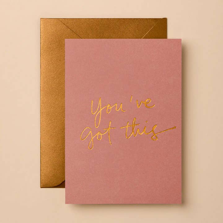 Encouragement Greeting Card | Luxury Foil Design for wholesale by Gabrielle & Celine Greeting Cards Australia