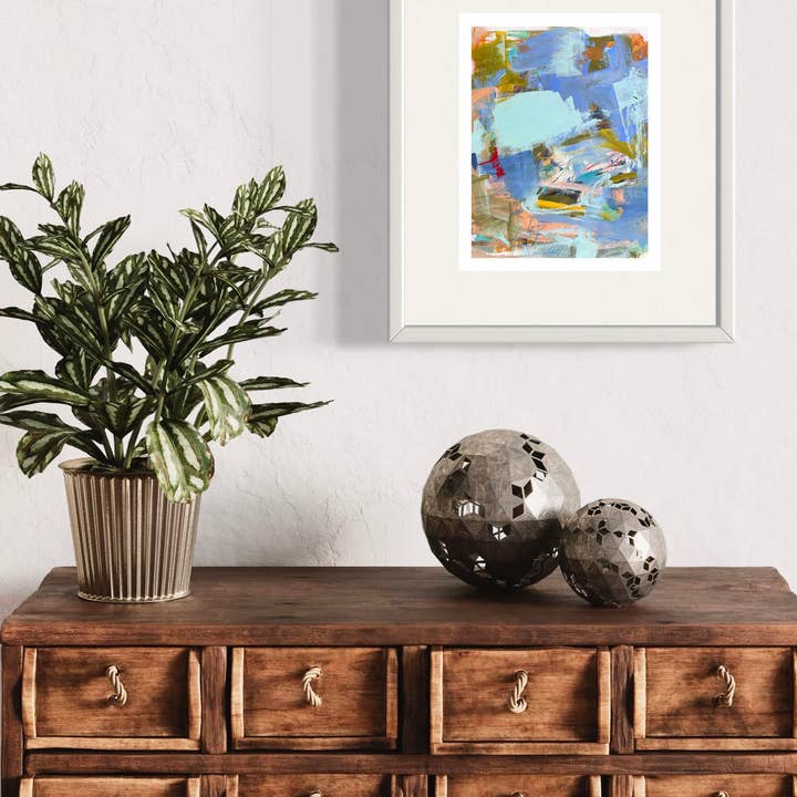 Valerie Dumas Art - Wholesale Art Print - The Lazy River Abstract Art Print1