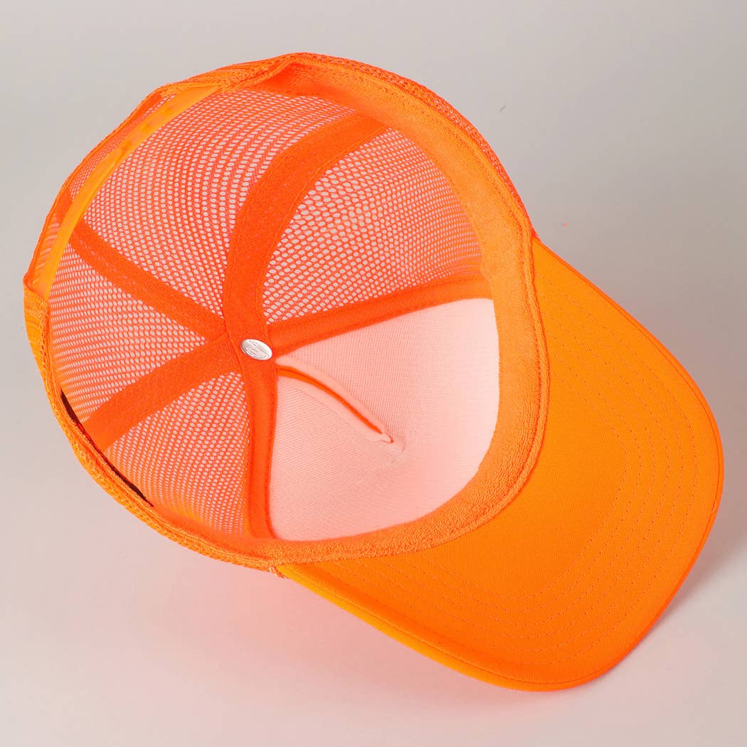 Fashion City - Wholesale Trucker Hat - Unisex - Out of Office Glitter Letter Logo Foam Trucker Hat14