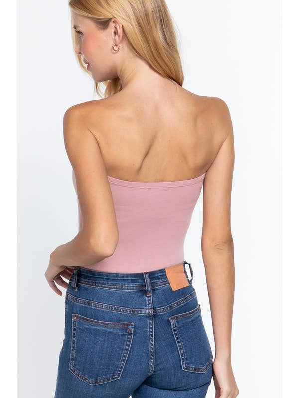 Active Basic | Active USA - Wholesale Bodysuit - Women's - Tube Cotton Spandex Jersey Bodysuit7