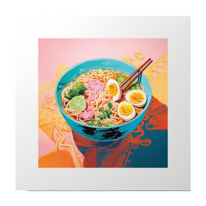 Graphic Art Ramen Art Print for wholesale by Artificial Ink
