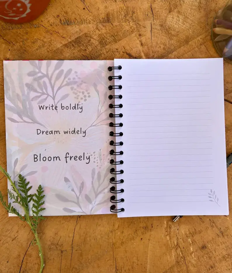 Erika's Whimsical Art – wholesale Notebook – Wild Ideas -A5 Handmade Notebook / Illustrated Journal  7