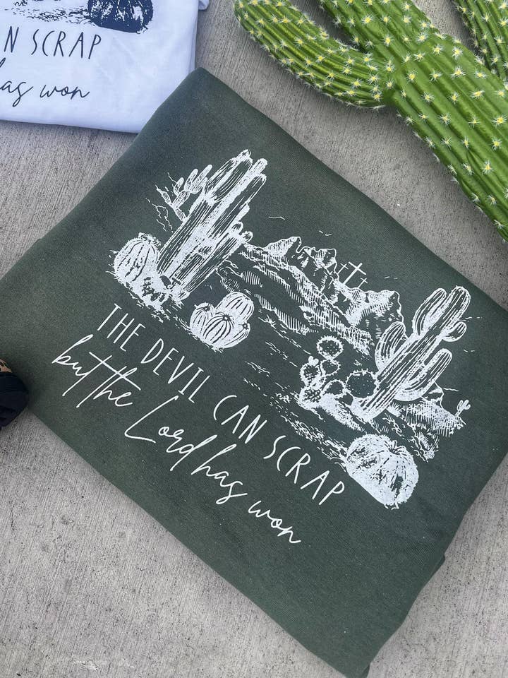 the devil can scrap sweatshirt for wholesale by Buckin Barn Wholesale