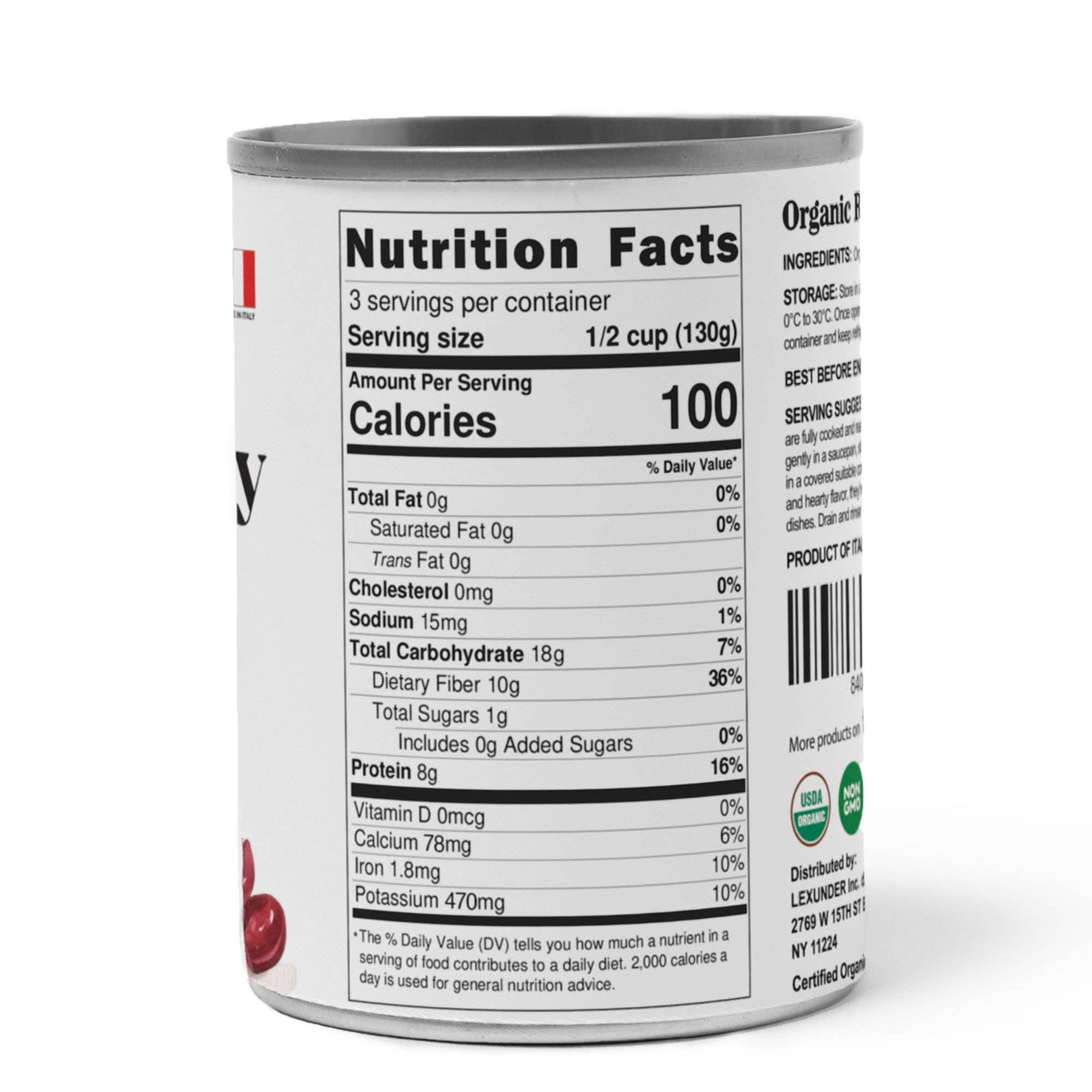 Food To Live - Wholesale Beans - Organic Canned Red Kidney Beans – Unsalted, Non-GMO, Vegan. Ready to Eat. Perfect for Salads, Soups, Pasta e Fagioli. Wholesale – by Food to live7