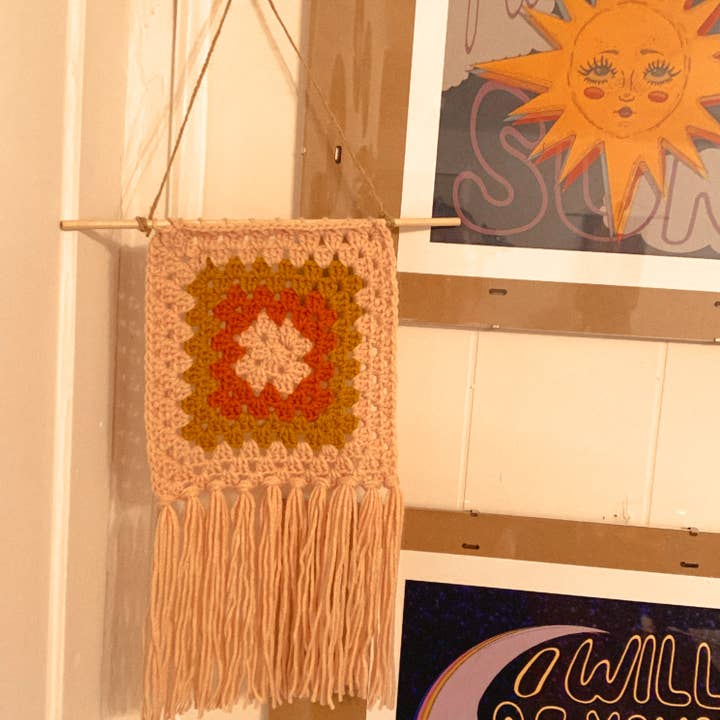 Granny Square Wall Hanging for wholesale by Chroknitcles