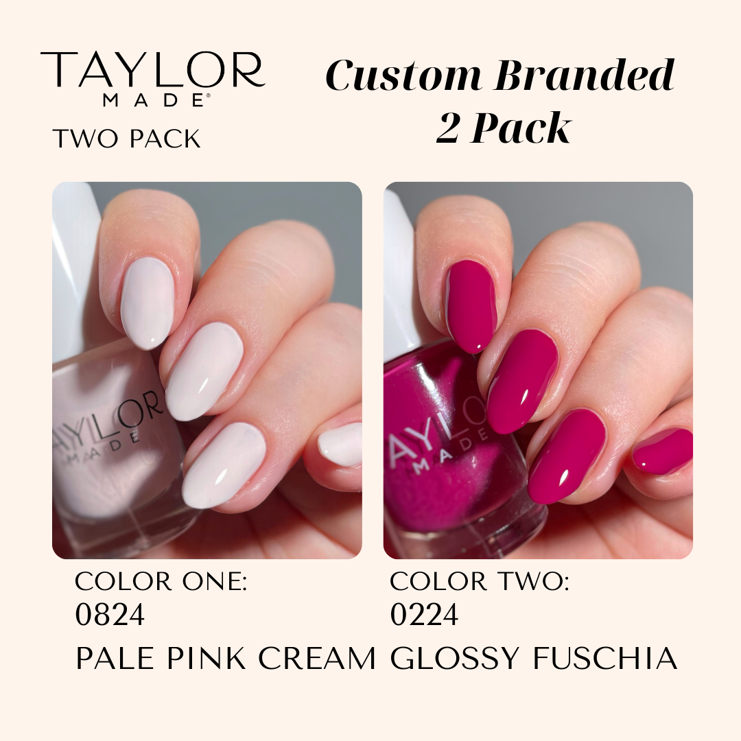 Taylor Made Polish – wholesale Nail polish – Custom Nail Polish: 2 Pack Long-wearing + Vegan + Non-toxic24