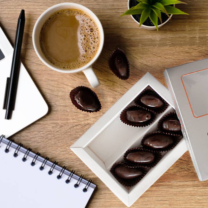 Ceres Gourmet – wholesale Chocolate-covered sweets – Dark Chocolate-Medjool Dates with Orange Sticks 2Pack 8.5 oz7