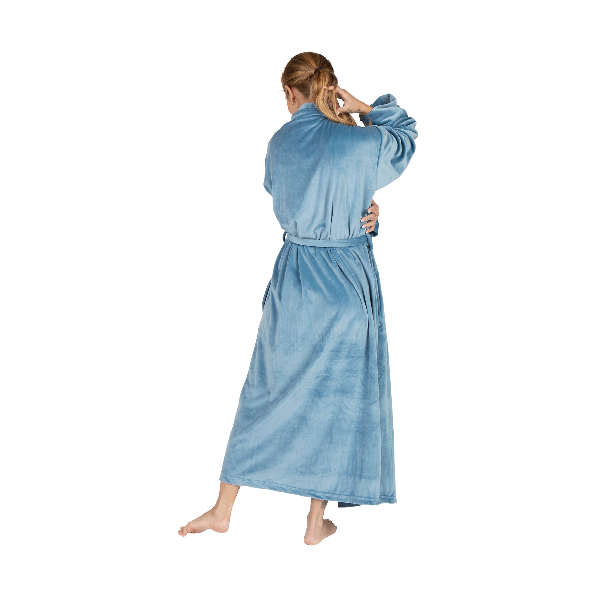 Pure Fiber - Wholesale Robe - Women's - Plush Velour Women’s Robe – Soft, Cozy & Elegant Fit9