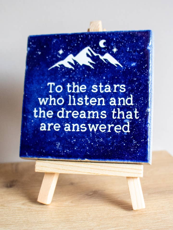 "ACOTAR" Quote tile with donkey for wholesale by BookBijou